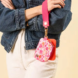 Pink & Orange Palm Trees Dynamic Duo Pouch Wristlet