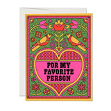Favorite Person, Love Greeting Card
