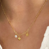 Starfish & Seashell Charm Necklace