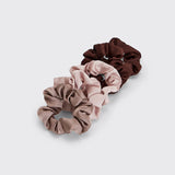Kitsch Satin Large Ruched Sleep Scrunchies, 5PK