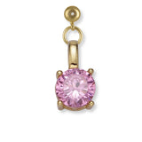 14K Gold Filled Breast Cancer Awareness Inspired Charm Necklace