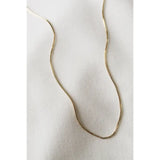 14K Gold Filled Initial Charm Necklace with Solid Slide Letter