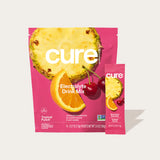 Cure Hydrating Electrolyte Drink Mix, Tropical Punch 14ct