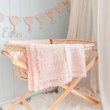 Peach Crochet Baby Blanket