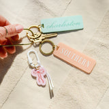Pink Bow Bag Charm