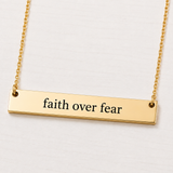 Stainless Steel Bar Necklace, Engraveable