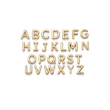 14K Gold Filled Initial Charm Necklace with Solid Slide Letter