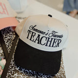Someone's Favorite Teacher Black Vintage Trucker Hat
