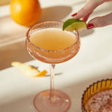Here's How The Lou Coupe Glasses (Blush), Set of 2