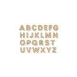 14K Gold Filled Initial Charm Necklace with Lux CZ Slide Letter