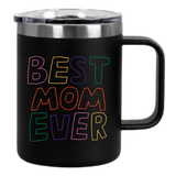 Stainless Steel Insulated Mug with Lid, Engraveable