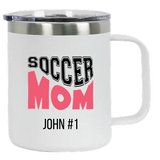 Stainless Steel Insulated Mug with Lid, Engraveable