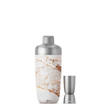S'well 18oz Shaker Set with Jigger, Calacatta Gold