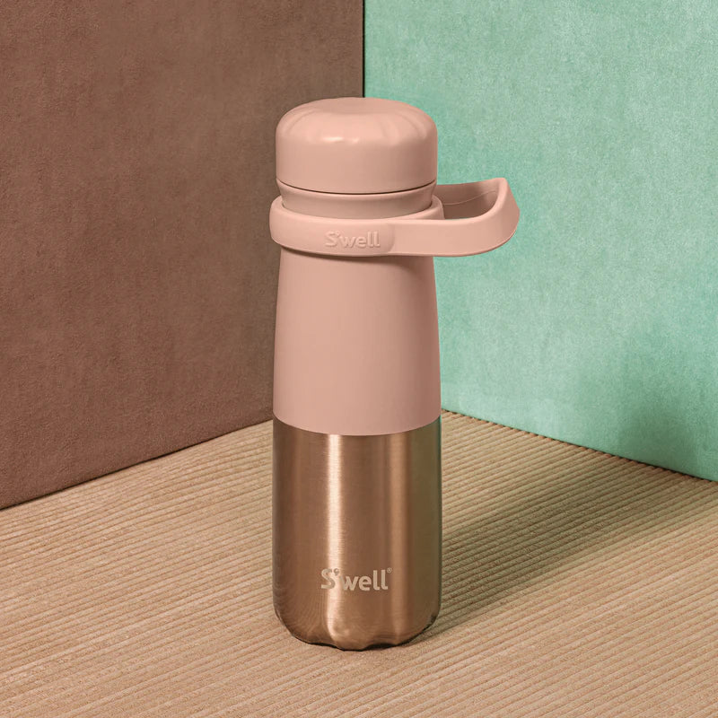 S'well 24oz Pink Pyrite Traveler