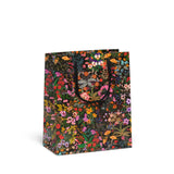 Black and Bright Florals Gift Bag, Medium