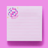 'You Go Girl' Disco Ball Sticky Notes Pad