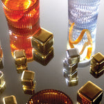 Cocktail Cubes Cocktail Chillers in Gold, 2PK