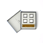 Cocktail Cubes Cocktail Chillers in Silver, 4PK