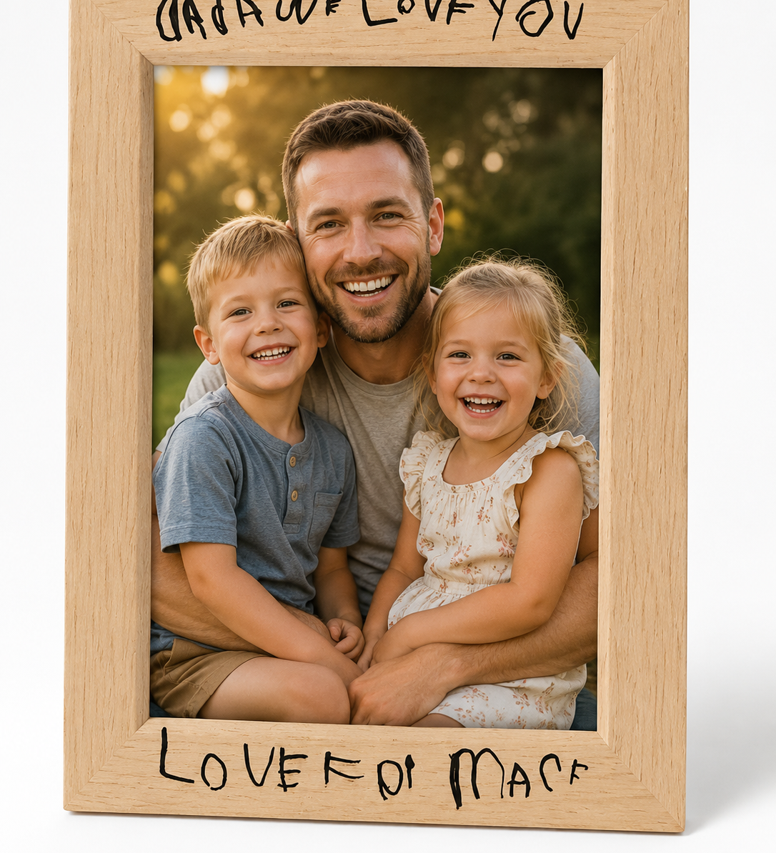 5x7 Wooden Picture Frame, Engraveable