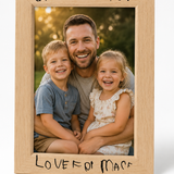 5x7 Wooden Picture Frame, Engraveable
