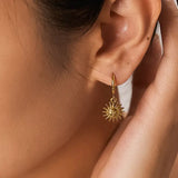 Sun Hoop Earrings