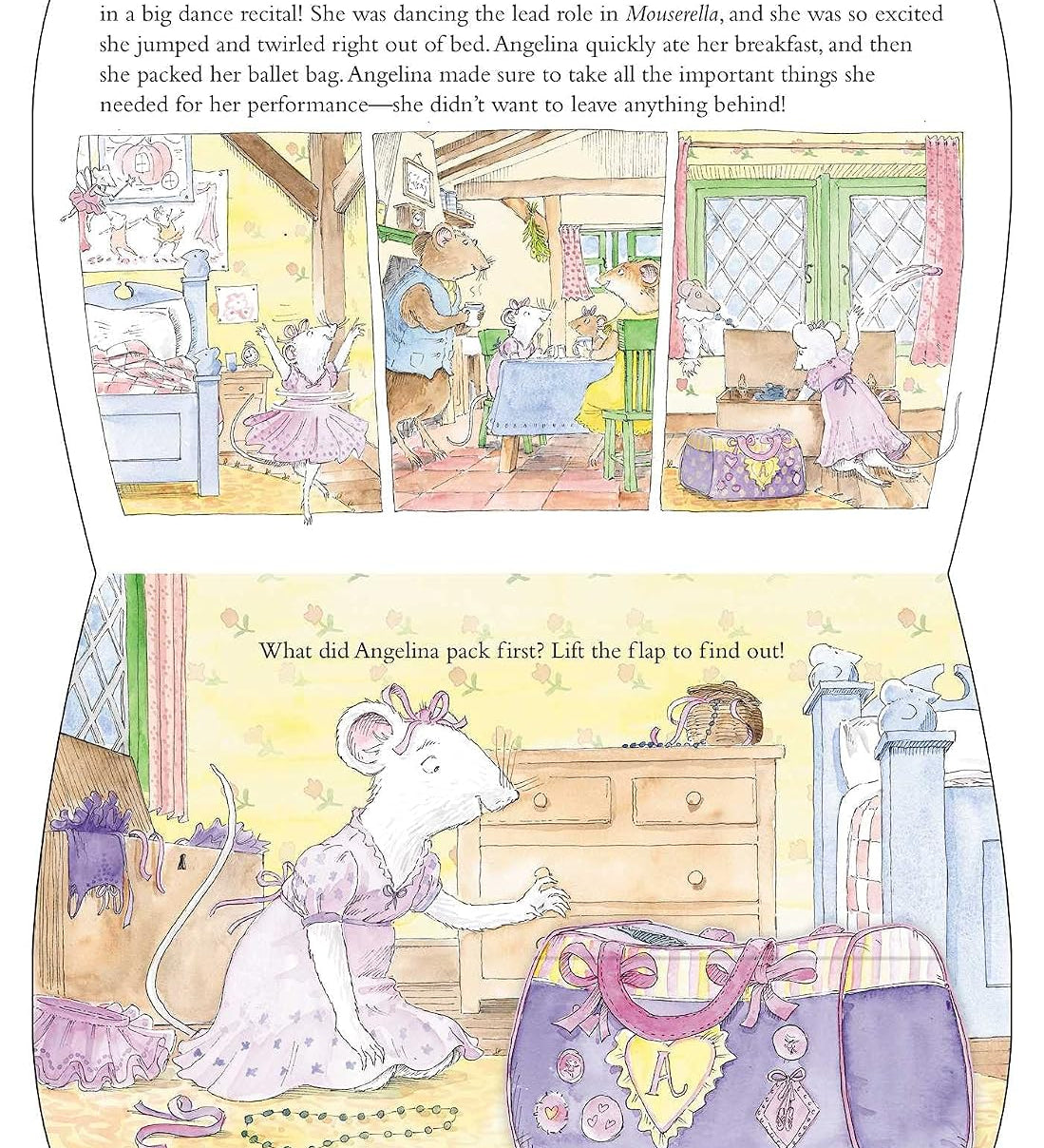 Angelina's Ballet Bag (Angelina Ballerina) by Katharine Holabird, Children's Book