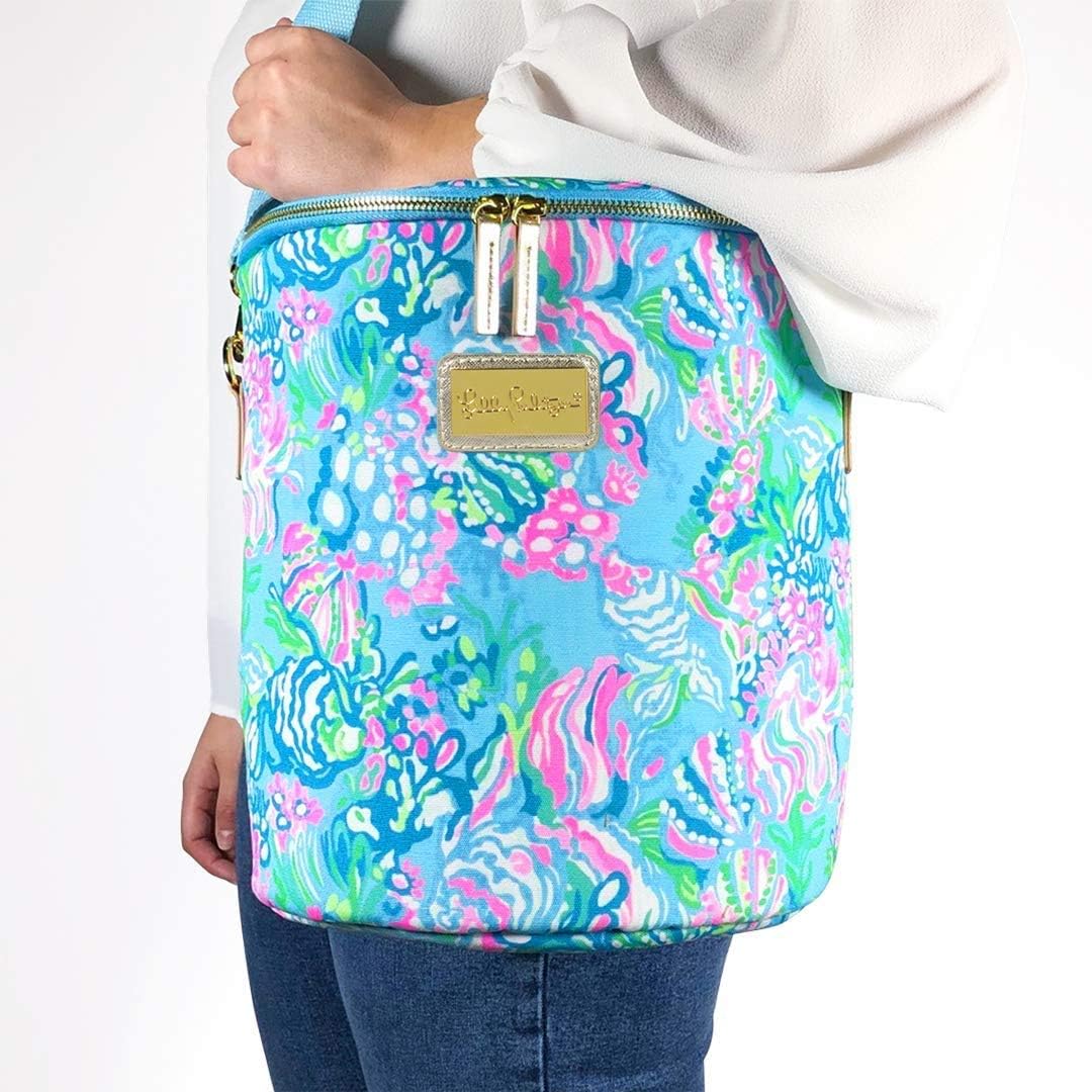 Lilly Pulitzer Insulated Beach Cooler, Aqua La Vista