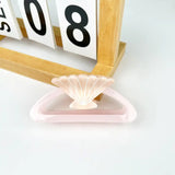 Pink Seashell Claw Hair Clip