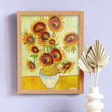 Bagel Sunflowers Art Print (8x10)