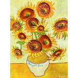 Bagel Sunflowers Art Print (8x10)