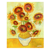 Bagel Sunflowers Art Print (8x10)