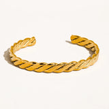 Braided Twist Bangle Bracelet