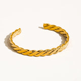 Braided Twist Bangle Bracelet