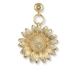 14K Gold Filled Sunflower Charm Necklace with Adjustable Chain