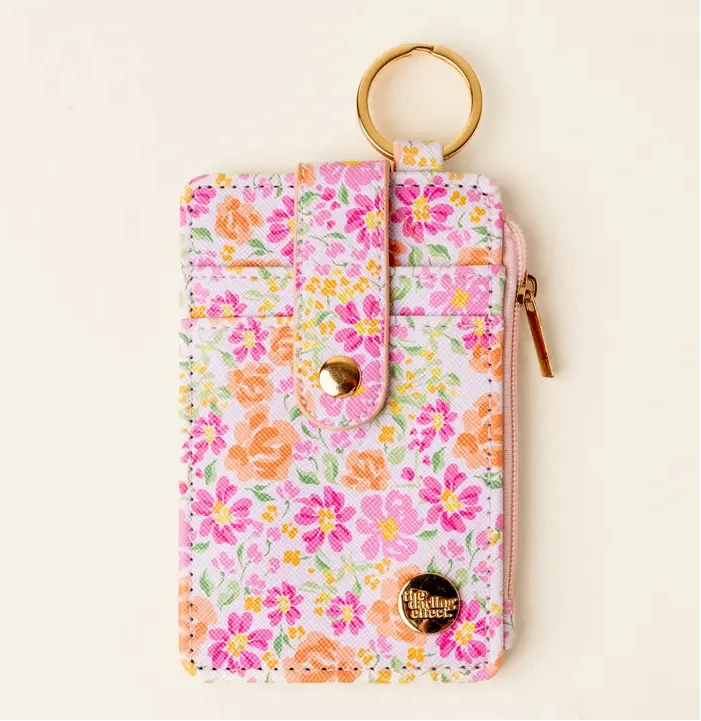 Floral Secret Garden Keychain Wallet