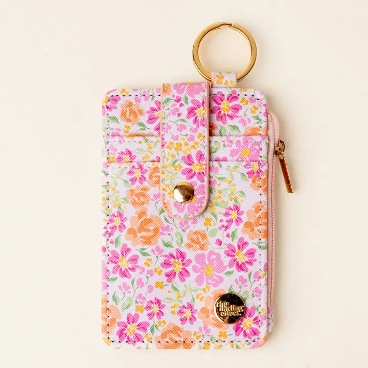Floral Secret Garden Keychain Wallet