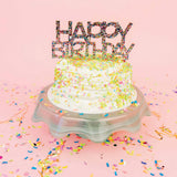 Colorful Happy Birthday Cake Topper
