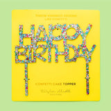Colorful Happy Birthday Cake Topper
