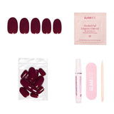 Glamnetic Press-On Nails, Berry Maroon