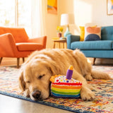 Haute Diggity Dog Birthday Cake Slice Squeaker Dog Toy