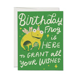 Birthday Frog is Here to Grant All Your Wishes, Greeting Card