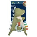 Itzy Ritzy Dinosaur Bitzy Crinkle™ Sensory Crinkle Toy With Teether