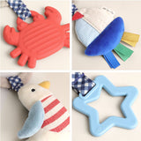 Bitzy Busy Ring™ Teething Activity Toy, Nautical
