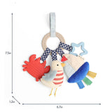 Bitzy Busy Ring™ Teething Activity Toy, Nautical
