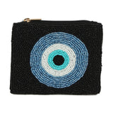 Evil Eye Beaded Coin Purse
