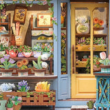 DIY Miniature House Kit: Anna's Blue Blossom Book Nook