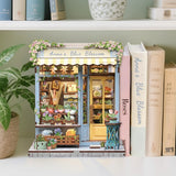 DIY Miniature House Kit: Anna's Blue Blossom Book Nook