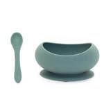 Ocean Blue Suction Bowl & Spoon Set