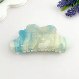 Blue & White Sparkling Starry Sky Cloud Claw Hair Clip