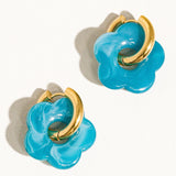 Blue Flower Earrings